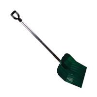 Лопата д снега из поликарбоната 430х420мм с алюминиевым черенком