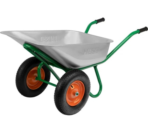 Тачка садово-строительная 2-х колесная усиленная грузоподъемность 320кг объем 100 л Palisad